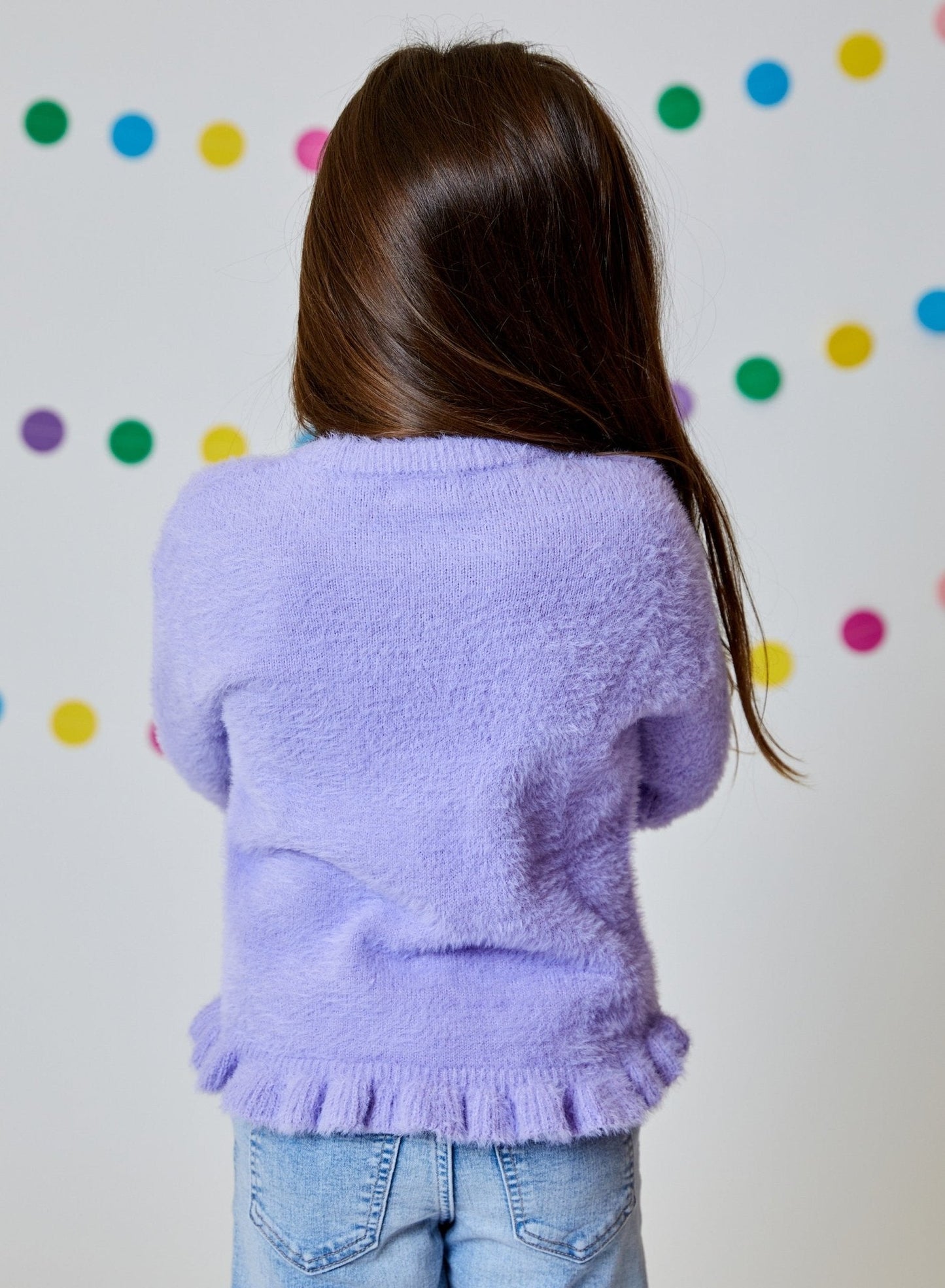 Design History Girl Long Sleeve Top in Purple Haze