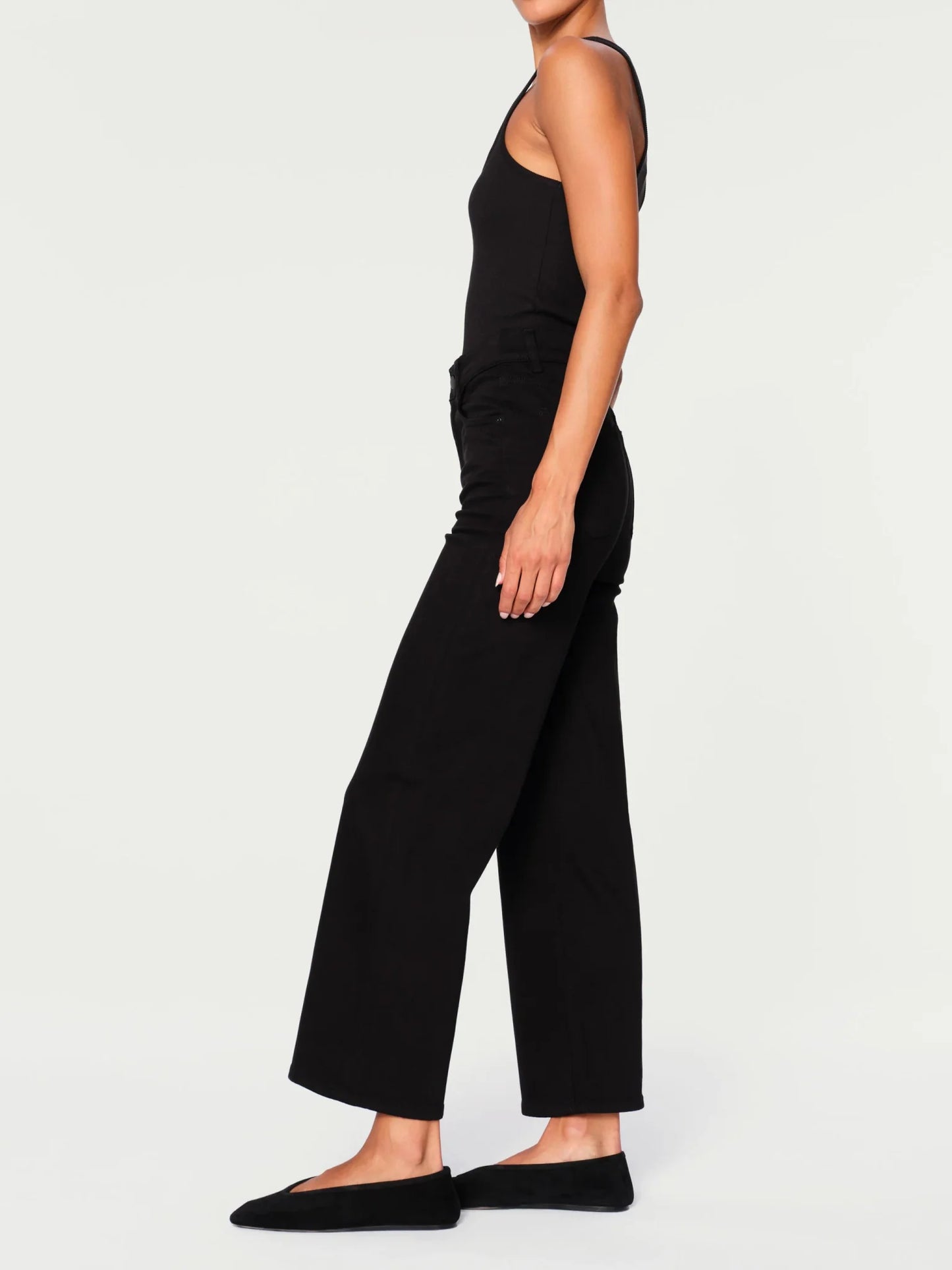 DL1961 Hepburn Vintage Wide Leg in Jet Black