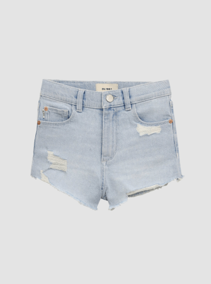 DL1961 Kids Lucy Short in Poolside Distressed