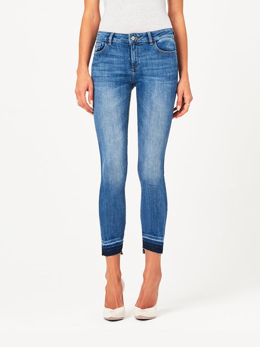 DL1961 Margaux Mid Rise Ankle Skinny in Costa Mesa