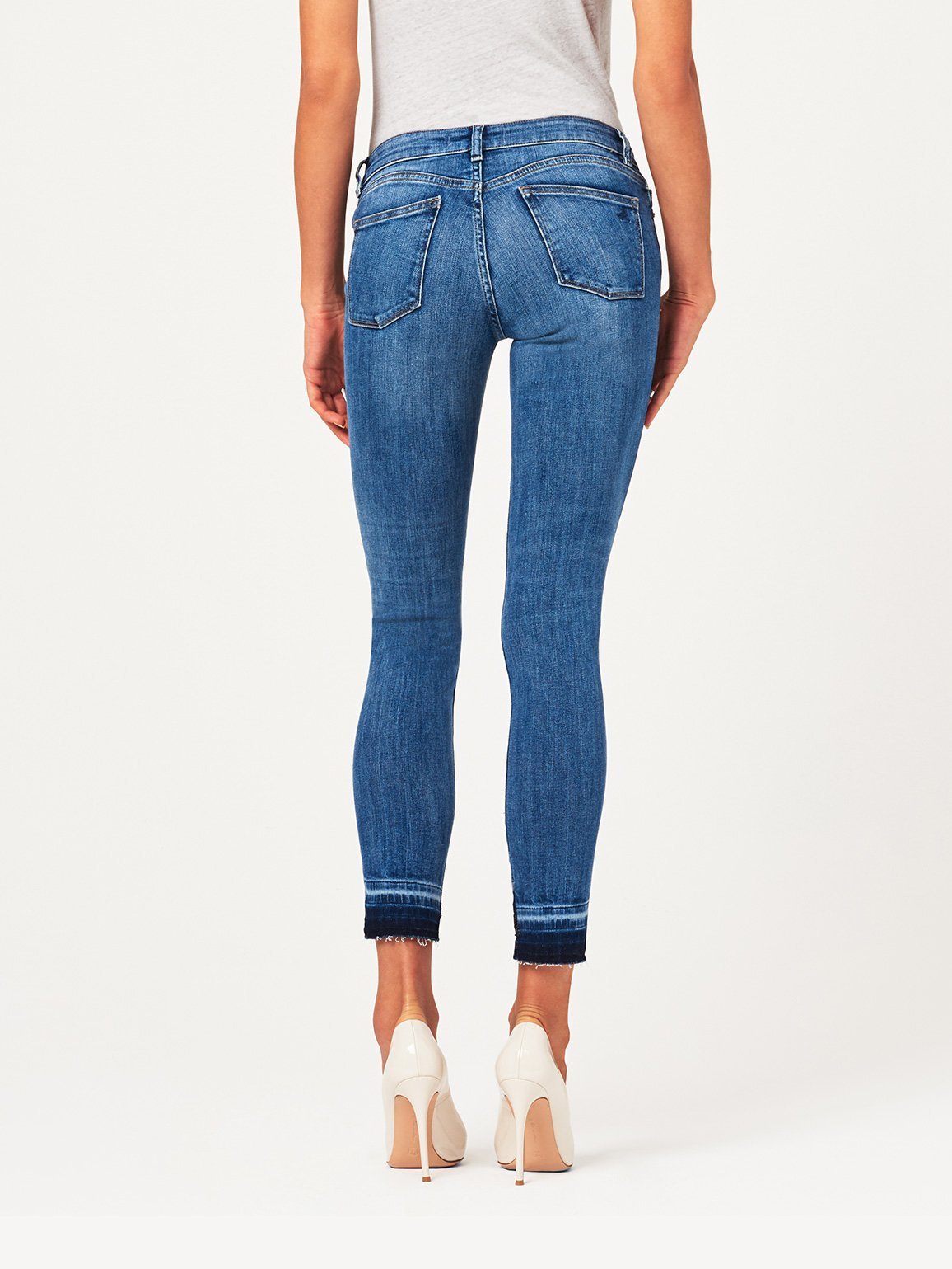 DL1961 Margaux Mid Rise Ankle Skinny in Costa Mesa