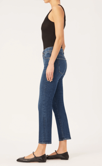DL1961 Mila Mid Rise Cigarette in Palmwood