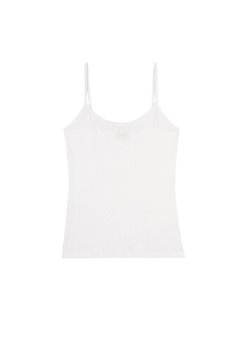 Donni The Pointelle Cami Tank in Powder