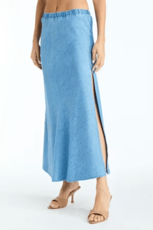Drew Gwen Skirt in Chambray