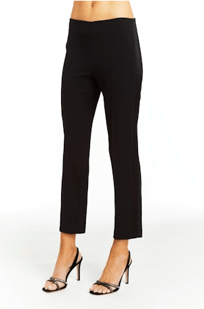Drew Isabella Satin Tux Pant in Black