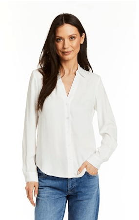 Drew Maisy Satin Top in White