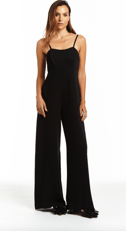 Drew Pia Jumpsuit in Black