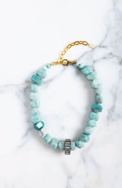 Elizabeth Cole Bluna Necklace in Blue