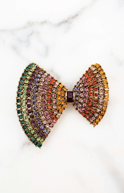 Elizabeth Cole Bow Pin in Multi