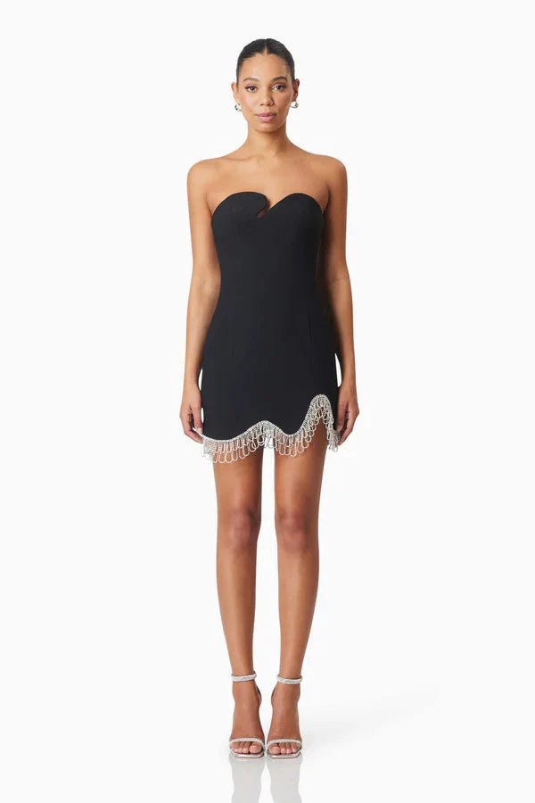 Elliatt Delia Party Mini Dress in Black