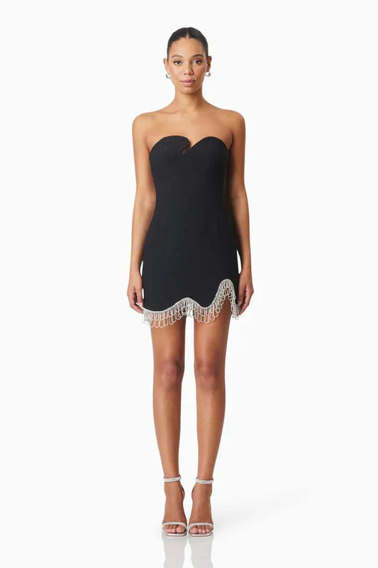 Elliatt Delia Party Mini Dress in Black