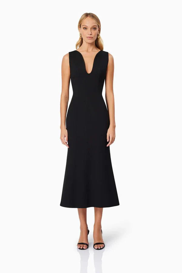 Elliatt Eden Midi Dress in Black