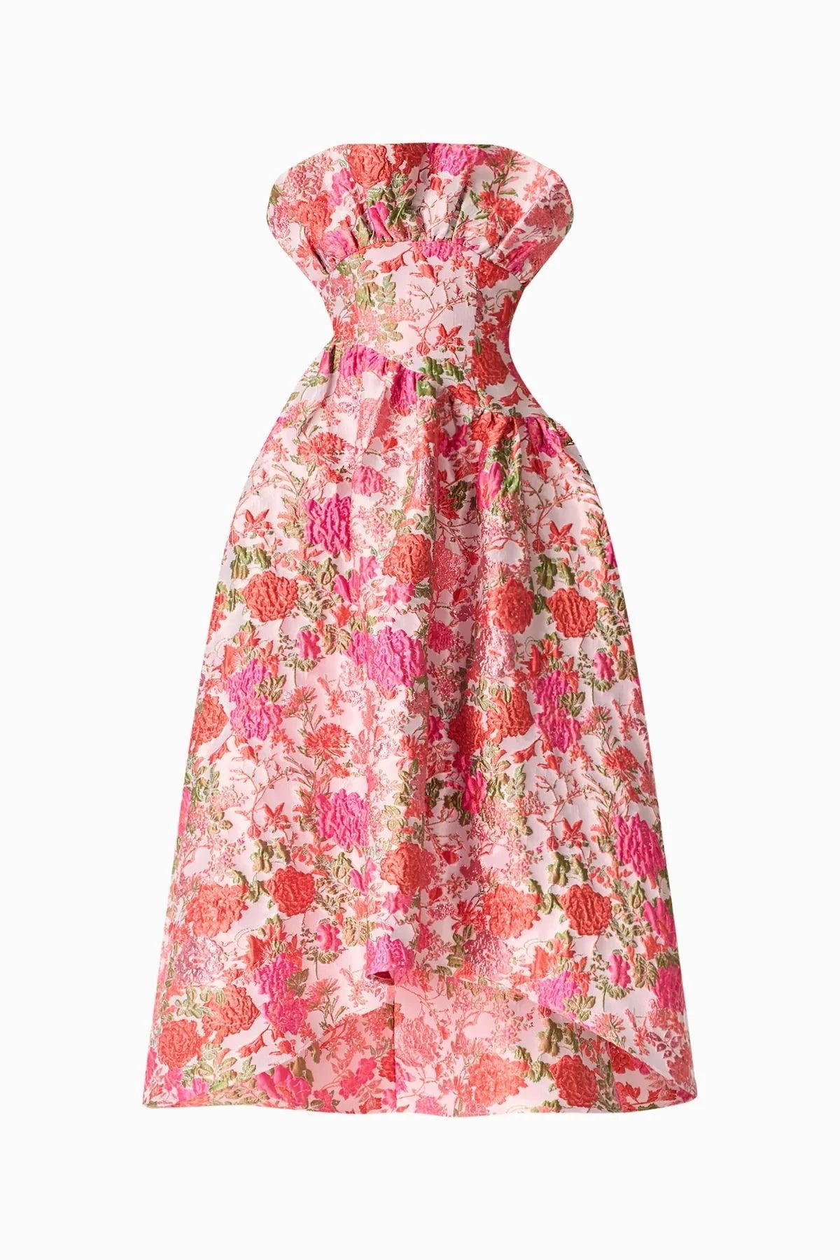Elliatt Floralie Strapless Gown in Pink Floral