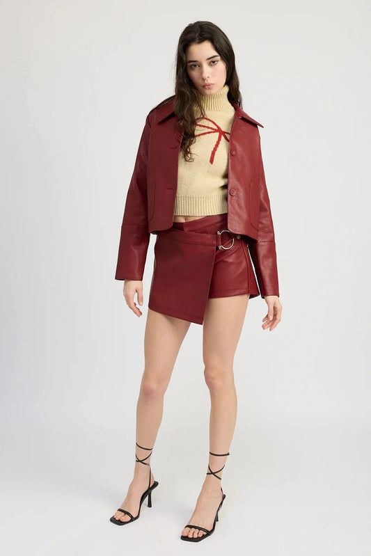 En Saison Campbell Skort in Dark Rose