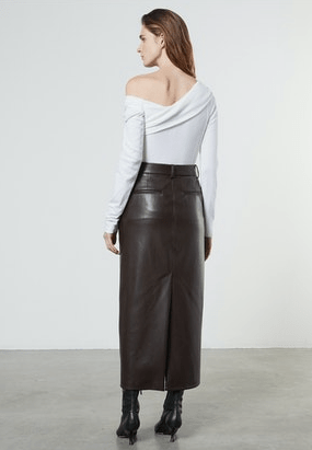 Enza Costa Cashmere One-Shoulder Top in White