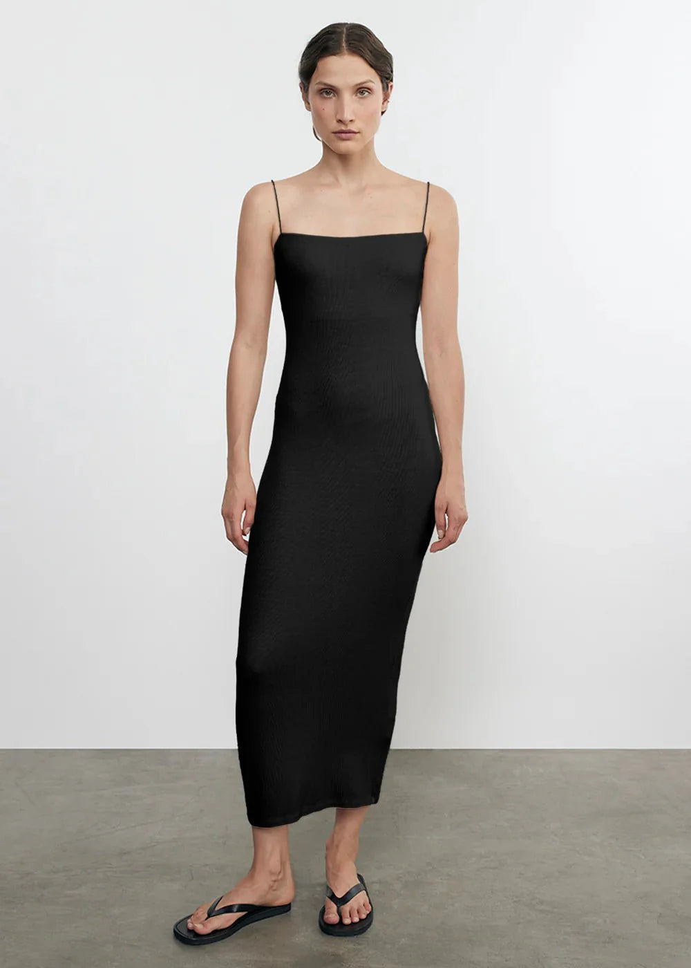 Enza Costa Silk Knit Essential Strappy Dress
