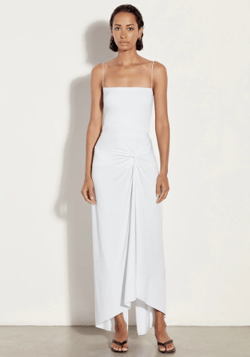 Enza Costa Strappy Tank in White