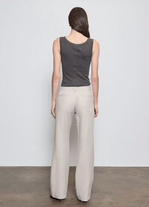 Enza Costa Supima Baby Rib Tank in Slate