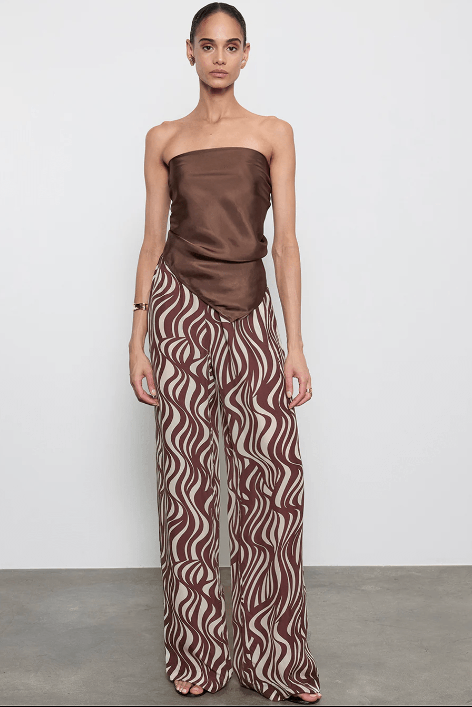 Enza Costa Wave Print Resort Pant in Wave