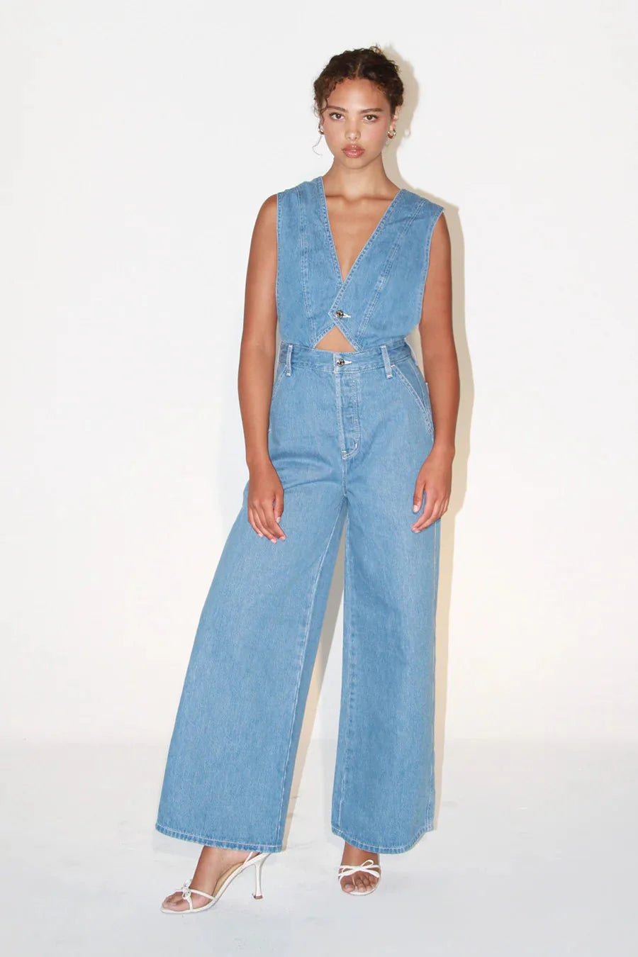 ética Elina Jumpsuit in Ethereal Blue