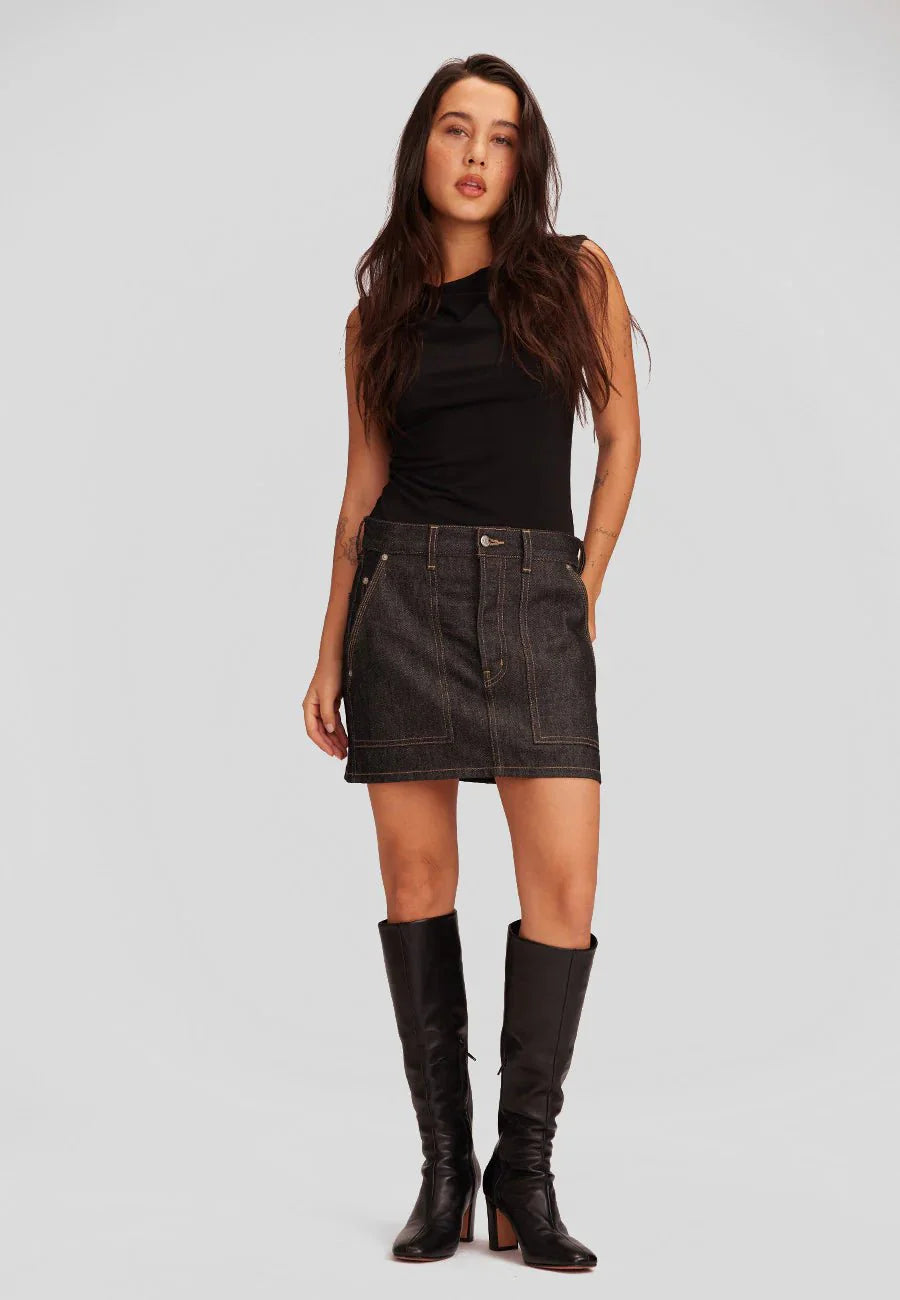 ética Tatum Mini Skirt in Granite
