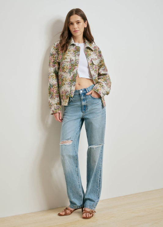 Favorite Daughter The Birdie Jacket in Floral Jacquard