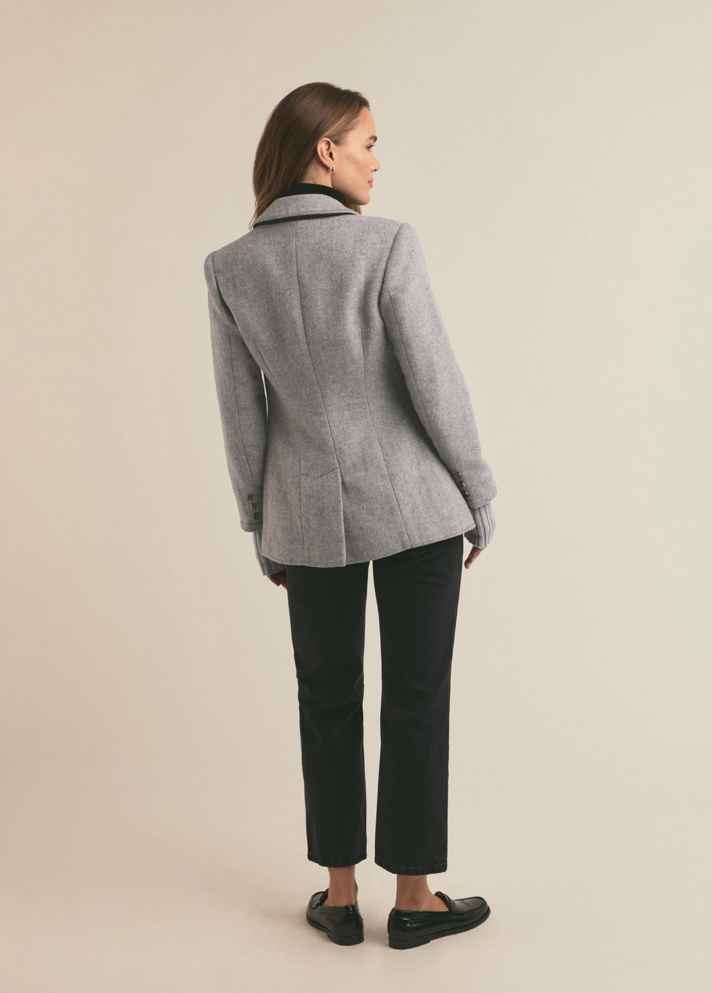 Favorite Daughter The City Blazer in Frost Gray