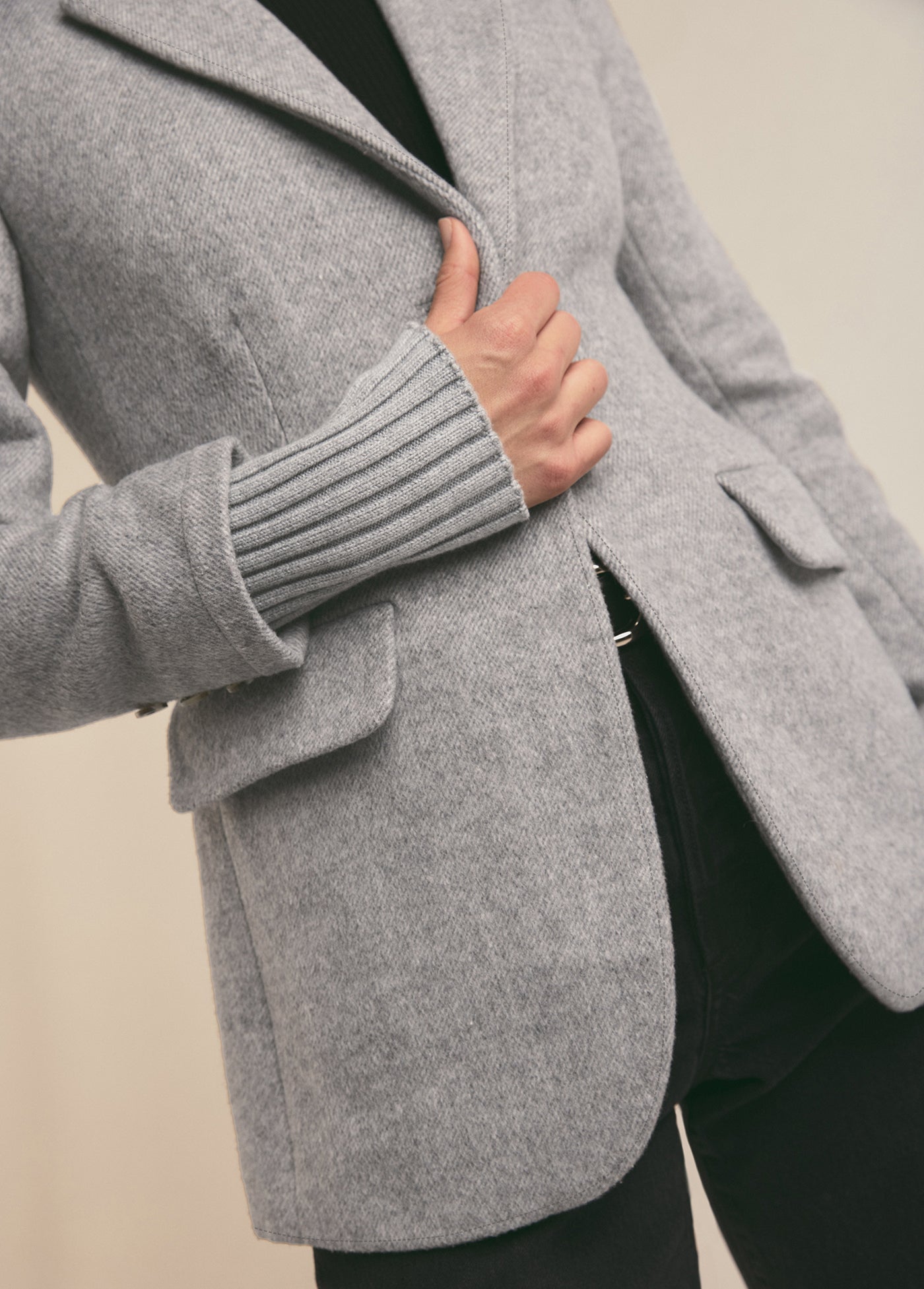 Favorite Daughter The City Blazer in Frost Gray