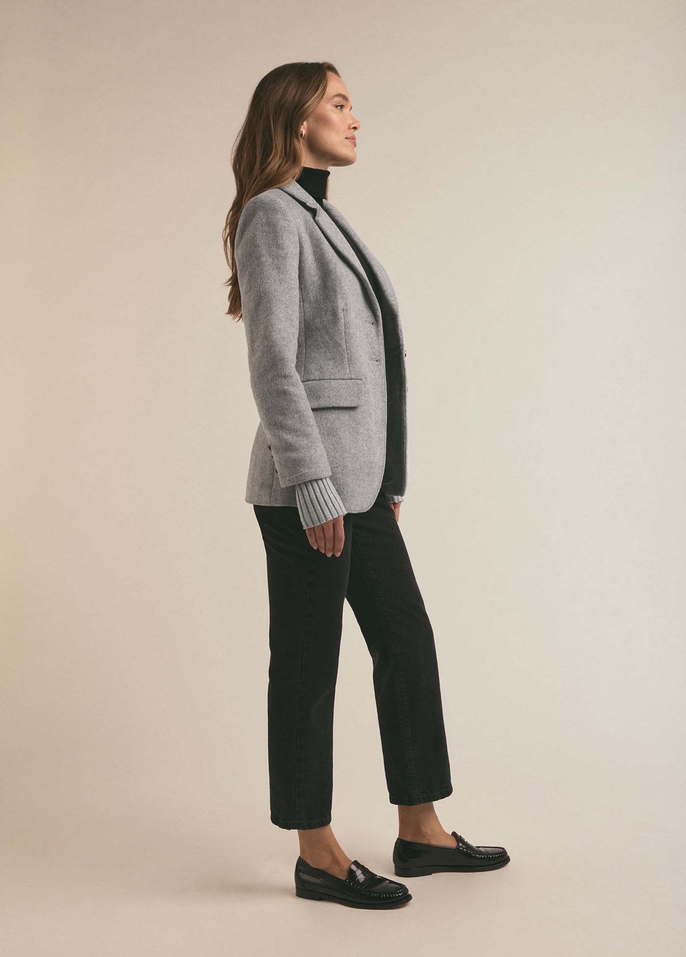 Favorite Daughter The City Blazer in Frost Gray