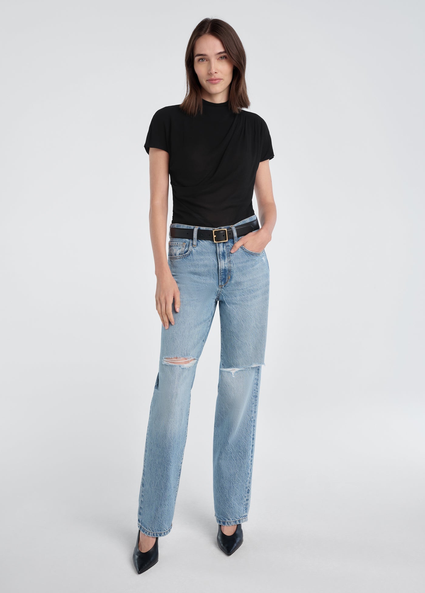 Favorite Daughter The Graceful Top in Black
