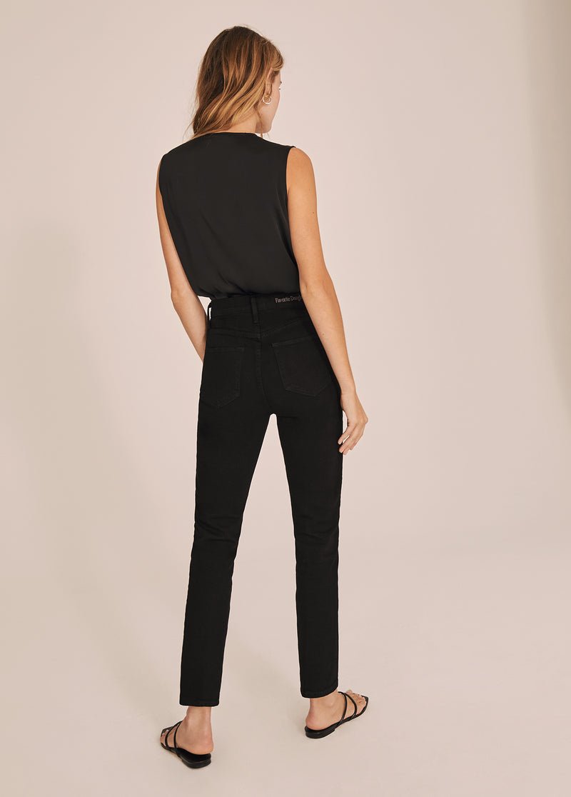 Favorite Daughter The Sleeveless Date Blouse in Black