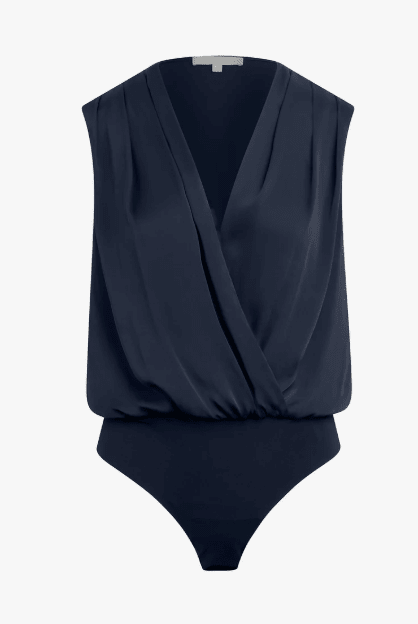 Favorite Daughter The Sleeveless Date Blouse in Navy