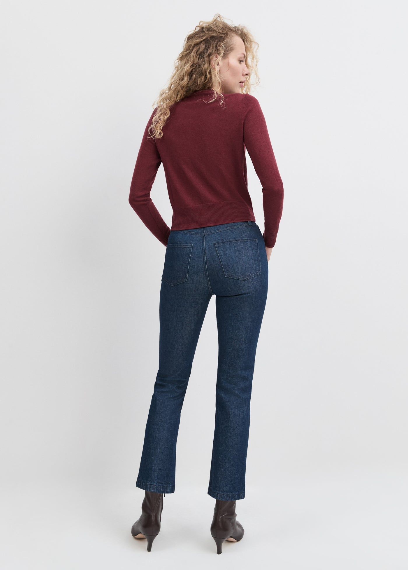Favorite Daughter The Valentina Super High Rise Straight in Pepper