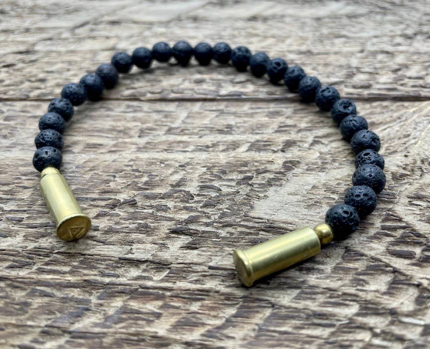 Flint Beaded Single Bracelet: Tiger Eye / Large