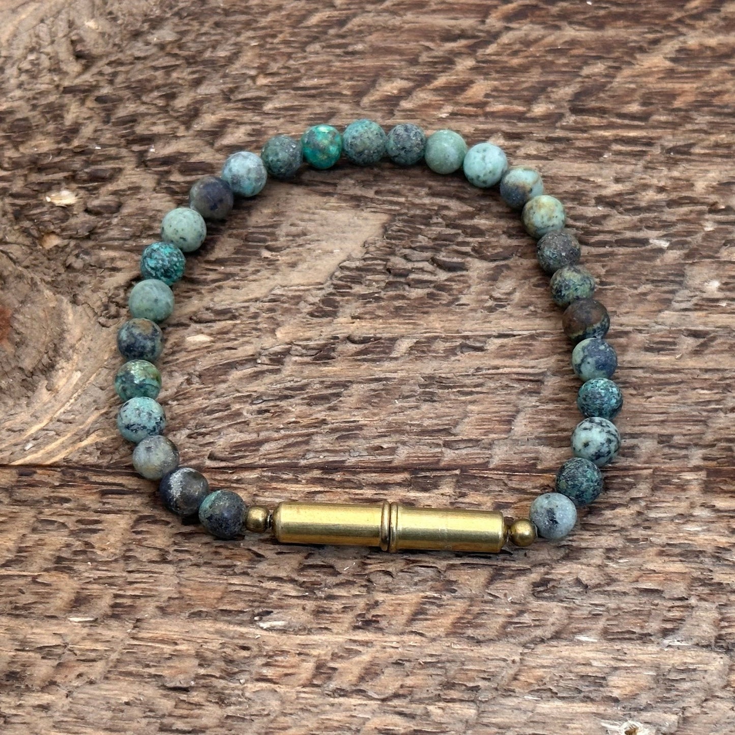 Flint Beaded Single Bracelet: Tiger Eye / Large