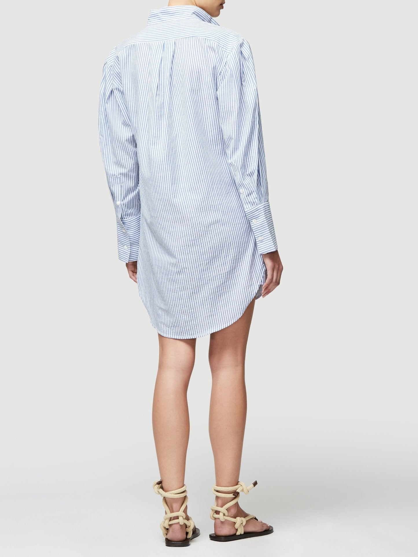 Frame Pleated Clean Collar Dress
