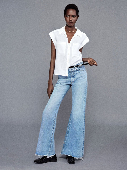 Frame The Lax Jean in Antidote Raw Fray