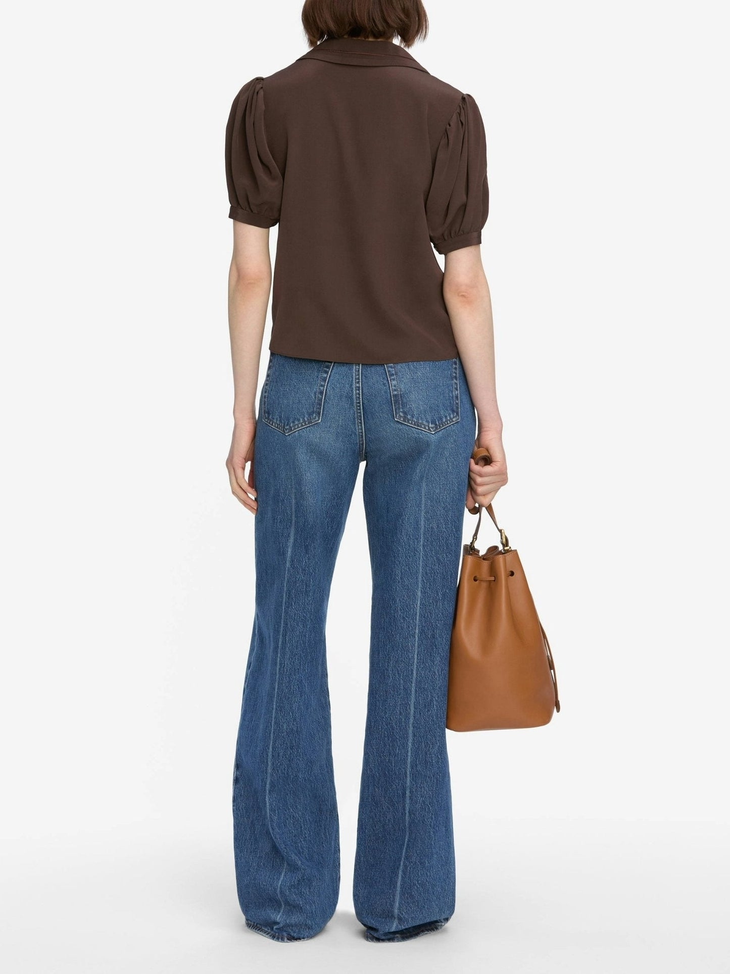 Frame The Sailor Blouse in Coffee