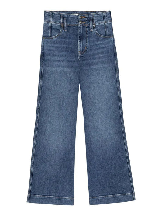 Frame The Seamed Wide Trouser Crop in Charity