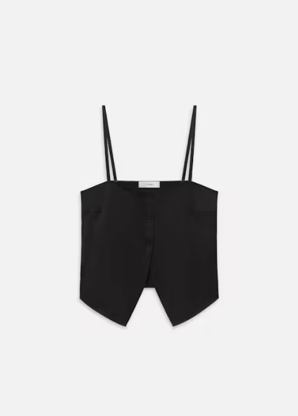 Frame The Silk Button Cami in Black