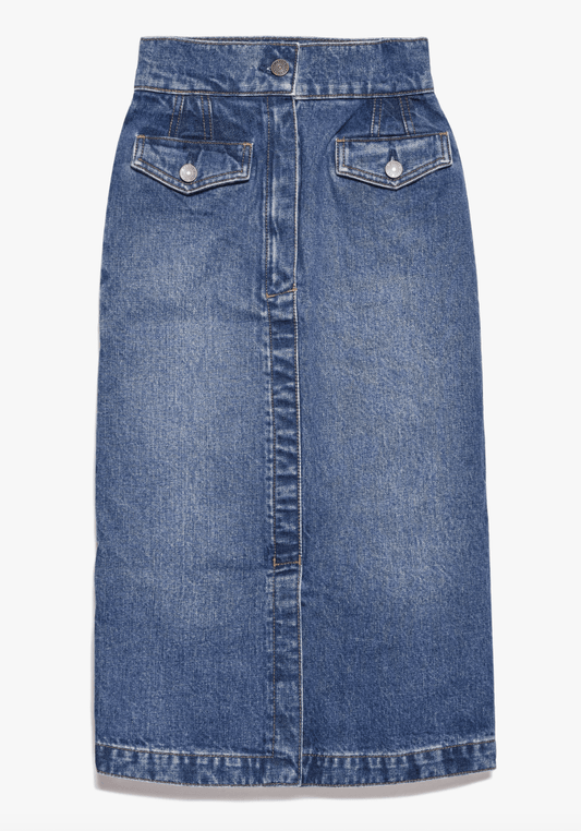 Frame Vent Front Skirt in Pearl District