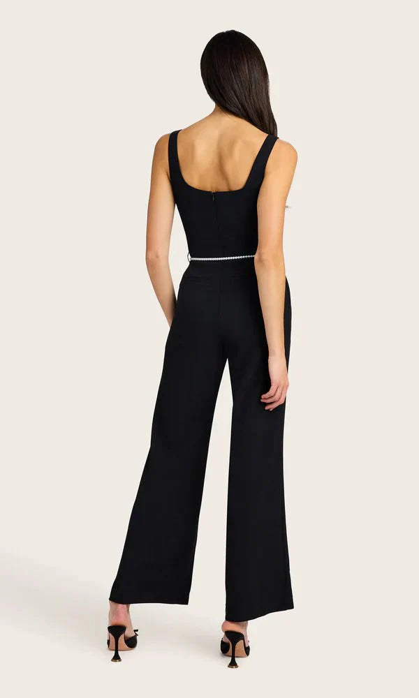 Generation Love Balius Light Weight Crepe Jumpsuit in Black