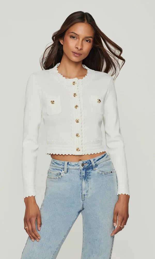 Generation Love Blossom Cardigan in White