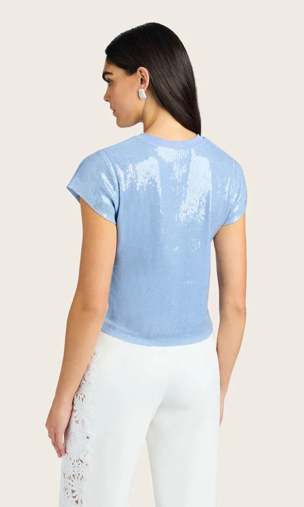 Generation Love Kai Sequin Top in Opal