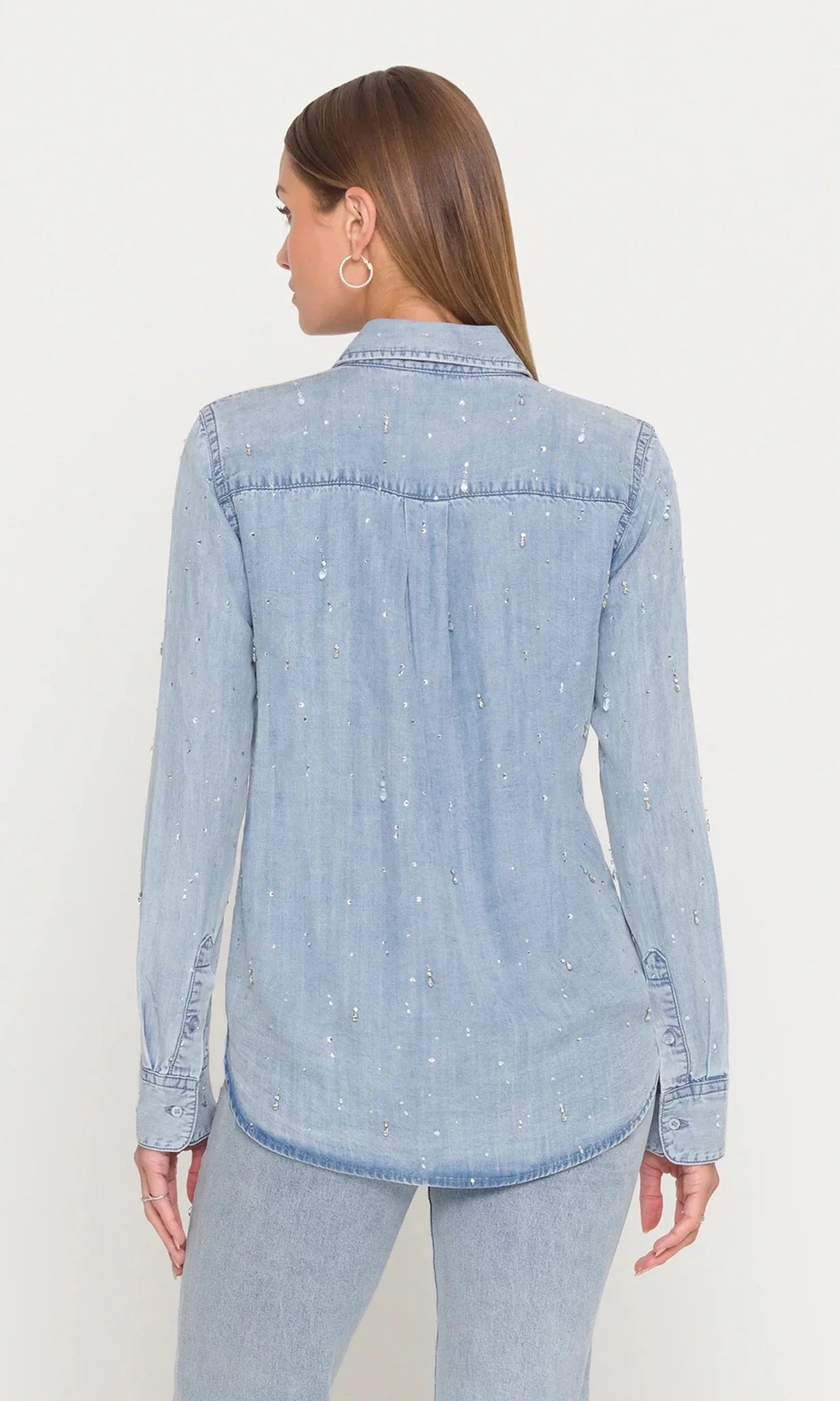 Generation Love Marcello Embellished Denim Shirt