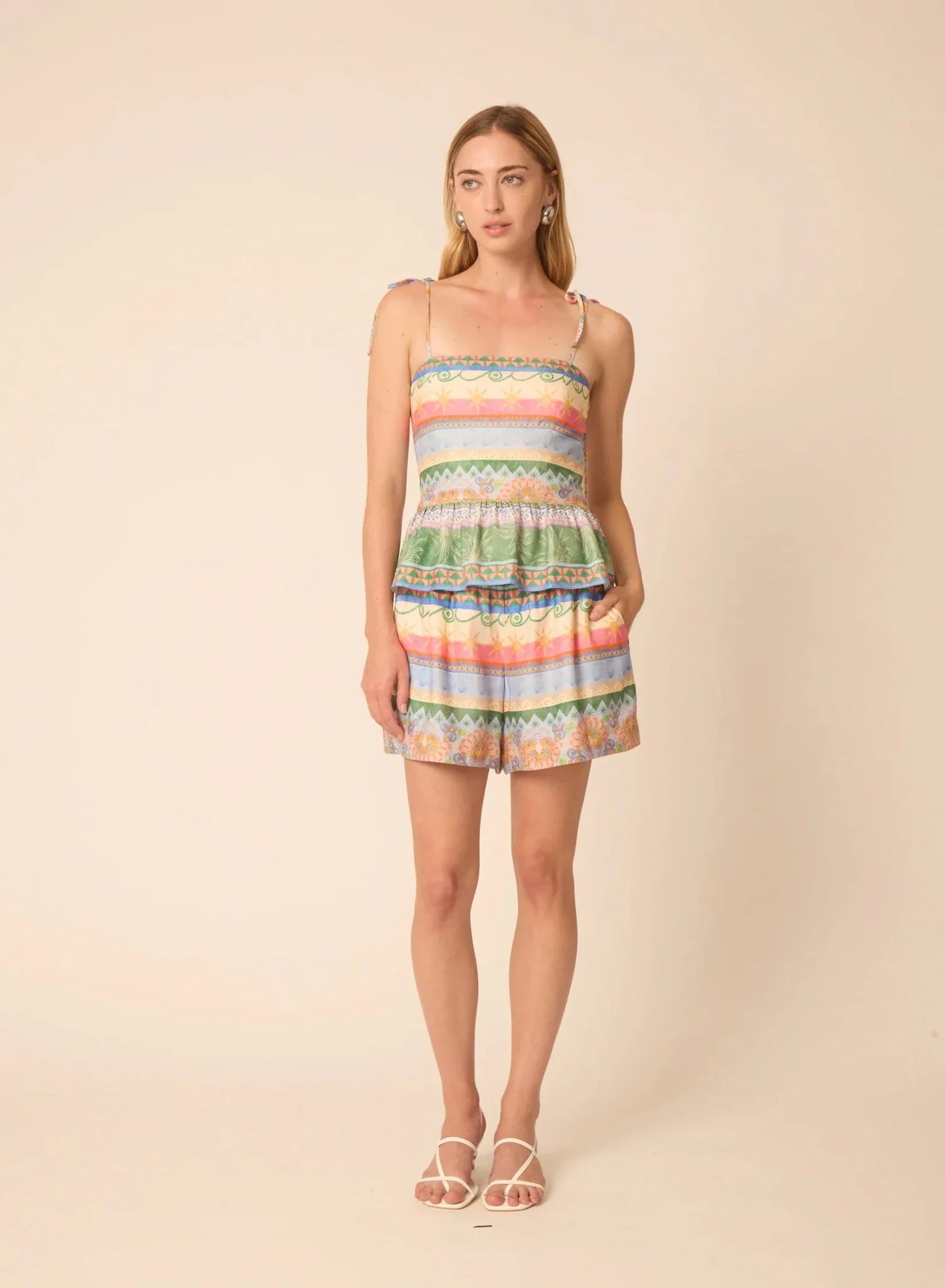 Gilner Farrar Lyra Top in Exumas Print