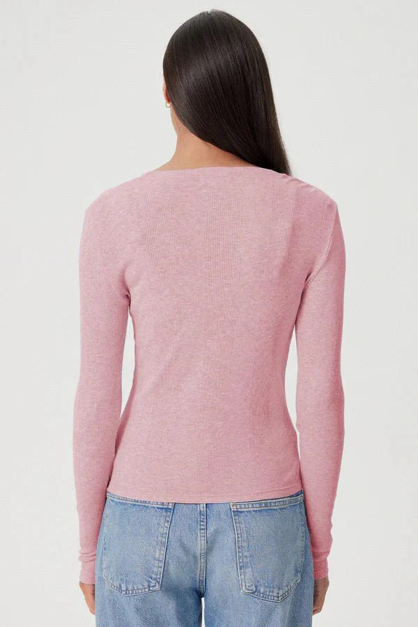 Goldie Tees Valerie Top in Rose
