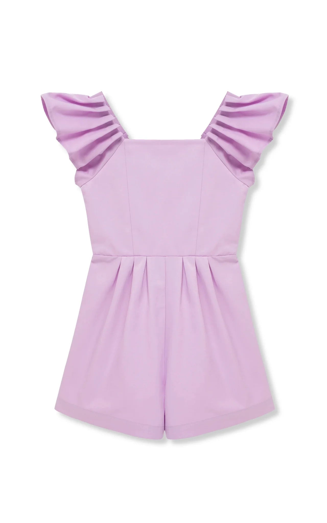 Habitual Girl Flutter Sleeve Romper in Lilac