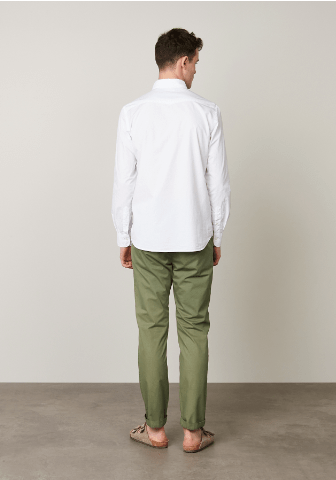 Hartford Cotton Slim-Fit Storm Shirt in White
