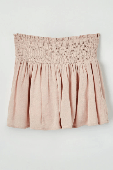Hayden Girls Smocked Waist Shorts in Mauve
